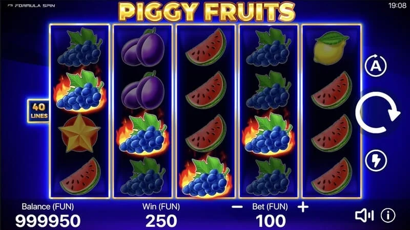 Piggy Fruits - ræsingu aðalleikstillingar